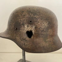 Casque allemand camouflé Normandie