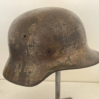 Casque allemand camouflé Normandie