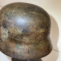 Casque allemand camouflé Normandie