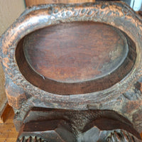 Sculpture ancien en bois ours