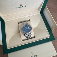 Montre de prestige Rolex Datejust avec cadran bleu Azzurro
