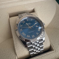 Montre de prestige Rolex Datejust avec cadran bleu Azzurro