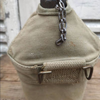 Gourde US émaillée et étui USMC WW2 militaria