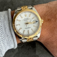 Montre de luxe Rolex Datejust 41 en or jaune et acier
