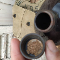 Gourde US émaillée et étui USMC WW2 militaria