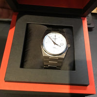Montre Tissot PRX Powermatic 80 automatique cadran bleu Tiffany bracelet acier