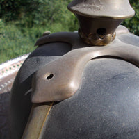 Ancien casque à pointe allemand marqué 1870 WW1 14-18