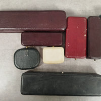 Lot de 8 boites ecrin rangement bijoux montres bijouterie joaillerie velour e44