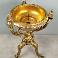 Grand PIED de LAMPE en Athenienne Cassolette Huile Petrole Brule-Parfum XIXe P51