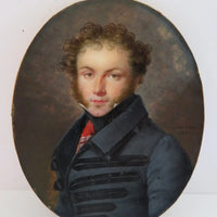 MANSION (1785-1840). Rare et belle MINIATURE signée et datée 1820.