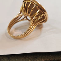 Bague ancienne en or jaune 18 carats avec un Napoléon