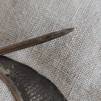 Ancienne paire de fibules berbère argent massif poinçons