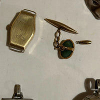 Lots de bijoux anciens en or 18 k et argent massif