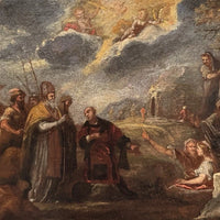 Tableau Religieux Old Masters Huile École XVII Vers 1600