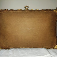 Coffret de table placage écailles style Louis XV Signé Rischmann Pau