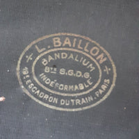 Très  beau et très rare Kepi de campagne d'un général de division (avec barre dorée de commandement supérieur)