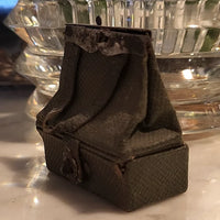 Rare et ancien sac de voyage en cuir de poupée Bleuette Jumeau Bru 1900 HT