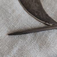 Ancienne paire de fibules berbère argent massif poinçons