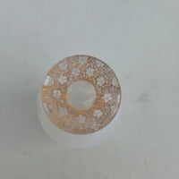 Rare Ancien Petit Vase Daum Nancy Gardeuse D Oies Verre Givré. Bordé D Or.