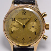 MONTRE CHRONOGRAPHE SUISSE BAUME & MERCIER GENEVE 1960 VINTAGE WATCH