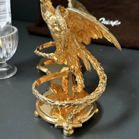 Saleron en métal doré à l’or 24 carats par maison christofle aigle
