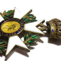 Médaille ordre légion d'honneur 2ème type 1er empire napoléon argent or xixème