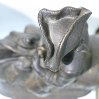 Sculpture ancienne en bronze de Rudolf Kaesbach (1873-1955). Napoléon à cheval