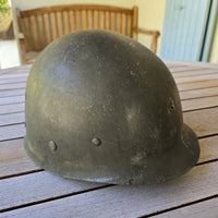 Casque US M1 ww2 de sergent à pattes fixes