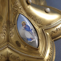 Calice en vermeil et émail argent massif