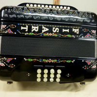 Rare et magnifique ancien accordéon diatonique FISART
