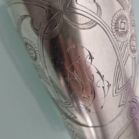 Superbe Timbale Russe Argent Massif 121 Gr Vermeil