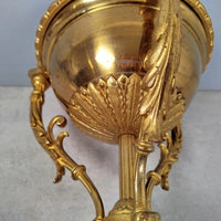 Grand PIED de LAMPE en Athenienne Cassolette Huile Petrole Brule-Parfum XIXe P51