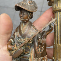 Lampe ancienne en bronze