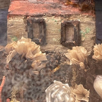 Diorama Verre filé Nevers 19è XIXè Art populaire Paysage Animaux Curiosité Rare