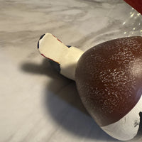 Canard mandarin en bois massif sculpté, leurre vintage du capitaine harry jobes