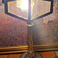 Belle lampe de bureau ancienne chromée pirouett