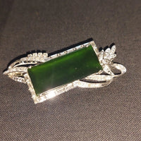 Ancien bijou en or blanc 14k