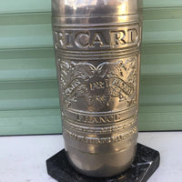 Bouteille de ricard ancien en fer tropher coupe objet rare