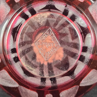 Ancienne lampe berger en cristal de Saint Louis signée