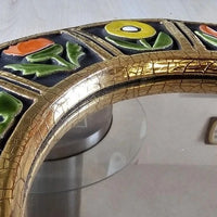 MIROIR  FLEURS  1967 MITHE ESPELT VALLAURIS TRES BON ETAT