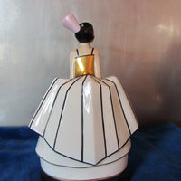 BELLE VEILLEUSE BRÛLE PARFUM ART DECO EN PORCELAINE EPOQUE 1930 ARGILOR