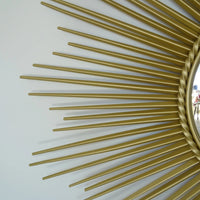 ancien miroir soleil CHATY VALLAURIS bombe sorciere old mirror sunburst 50 XXL