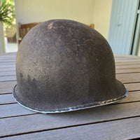 Casque US M1 ww2 de sergent à pattes fixes
