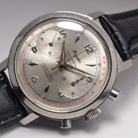 MONTRE CHRONOGRAPHE SUISSE MOGADOR ACIER LANDERON 1960 VINTAGE WATCH