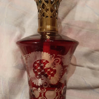 ancienne lampe berger st louis,baccarat, bohème 19 ème siècle