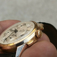 Montre vintage bulova cronograph automatic or18k