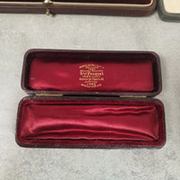 Lot de 8 boites ecrin rangement bijoux montres bijouterie joaillerie velour e44