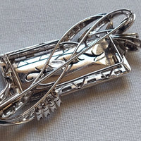 Ancien bijou en or blanc 14k