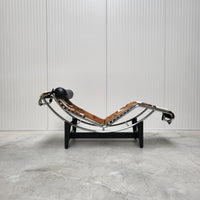 Cassina LE CORBUSIER LC4 Chaise longue poney peau fourrure