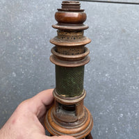 Ancien microscope en bois nuremberg époque xviiieme